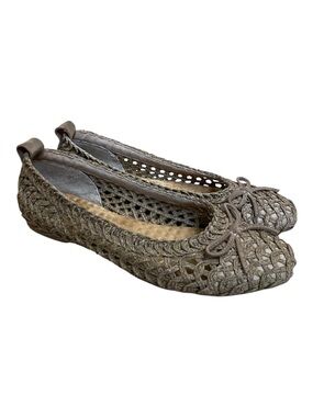 Kelsi Dagger Brooklyn Frankie Armadillo Crochet Ballet Flats